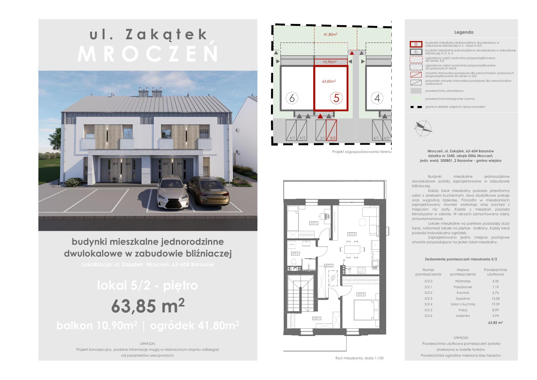 Karta mieszkania 5/2